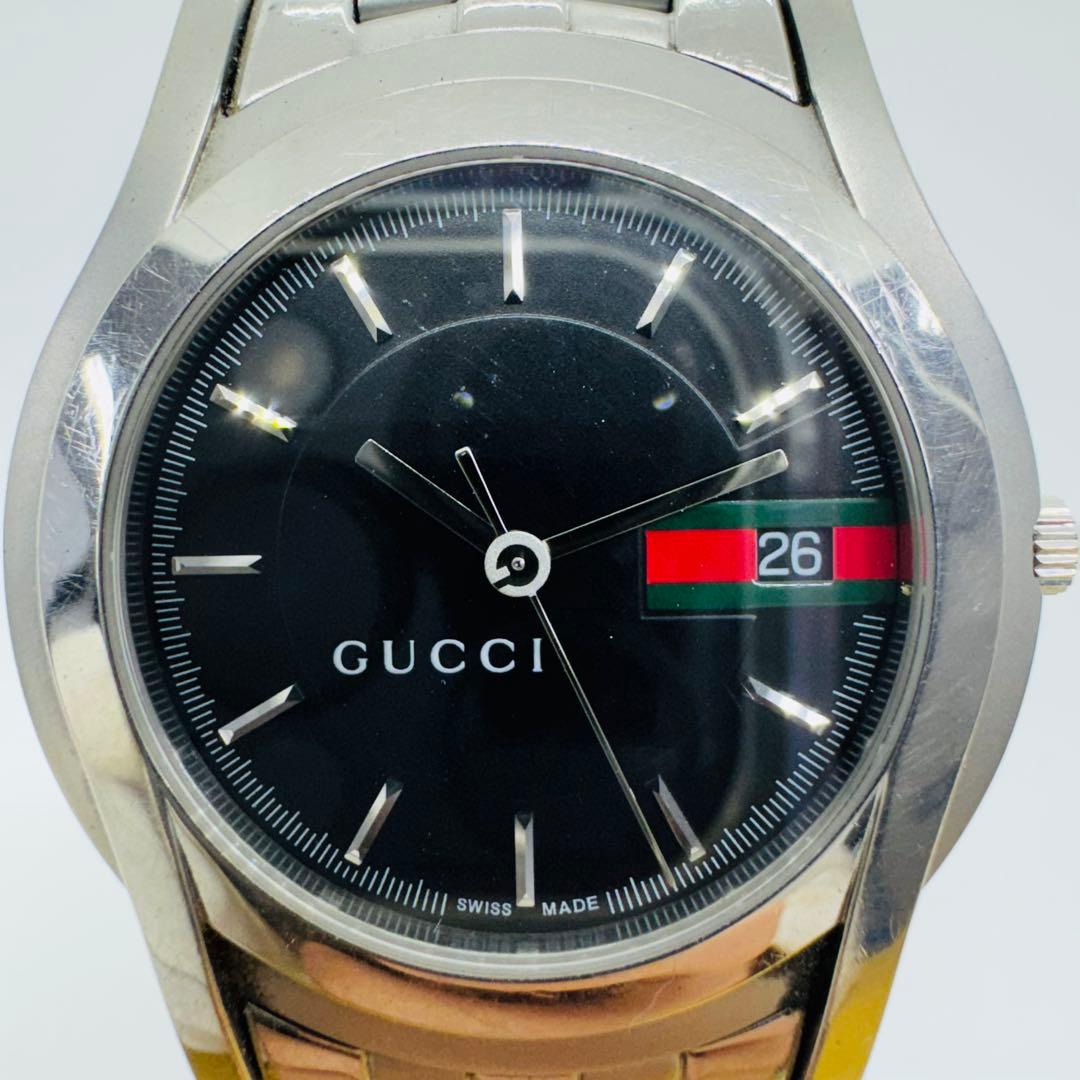 ✨GUCCI✨5500M✨デイト✨シェリーライン✨G文字盤✨クオーツ✨腕時計✨