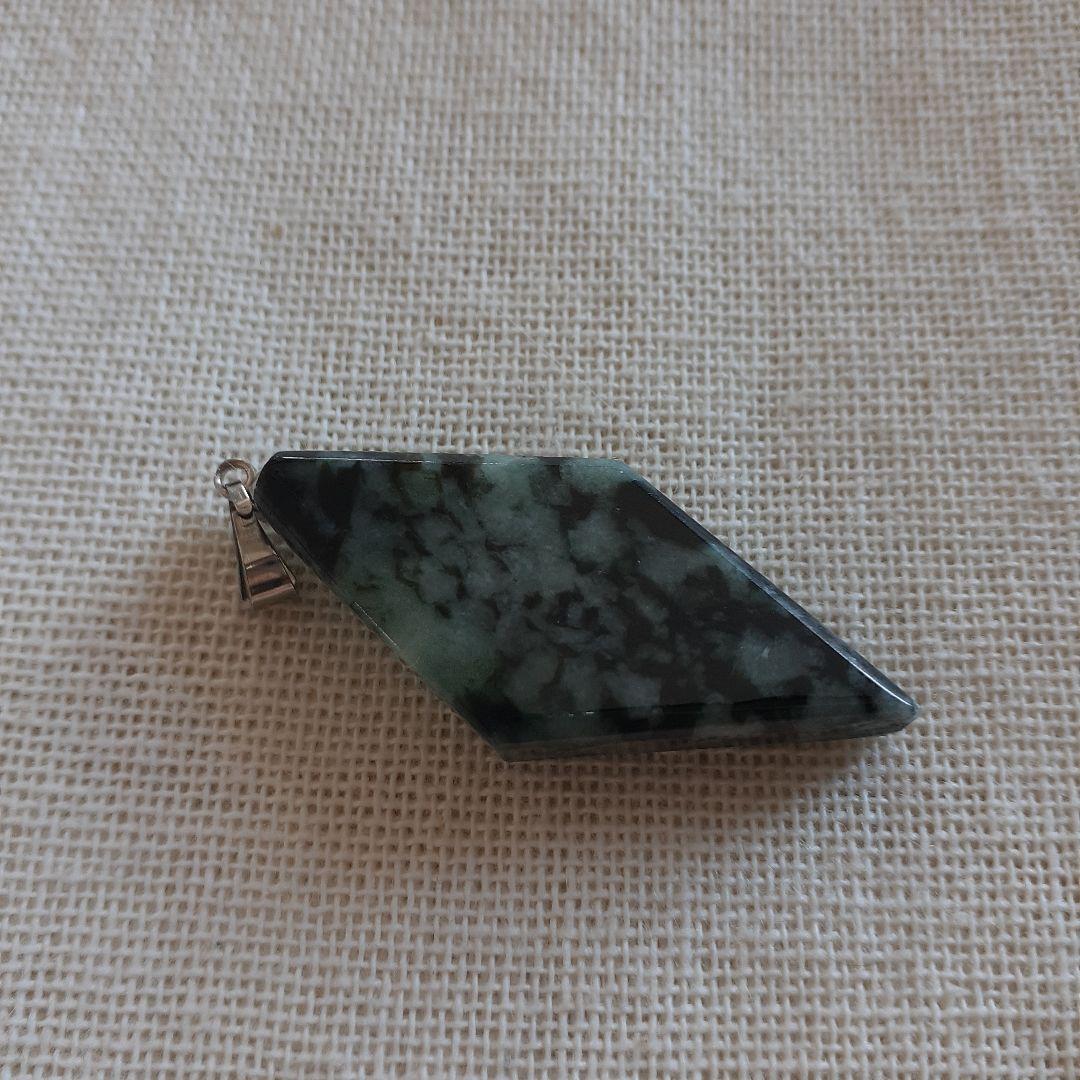 糸魚川黒翡翠ネックレストップ