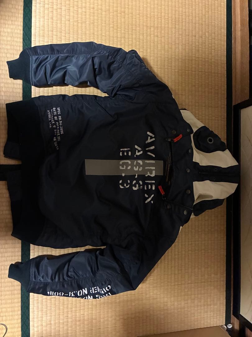 AVIREX MA-1ジャケット ネイビー　RemodelMK2