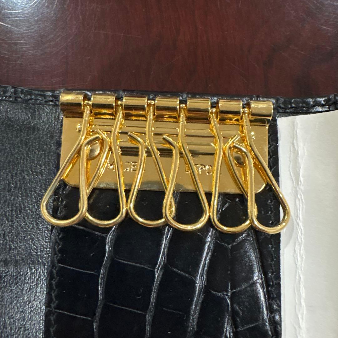 【未使用】Salvatore Ferragamo レザーキーケース　ブラック