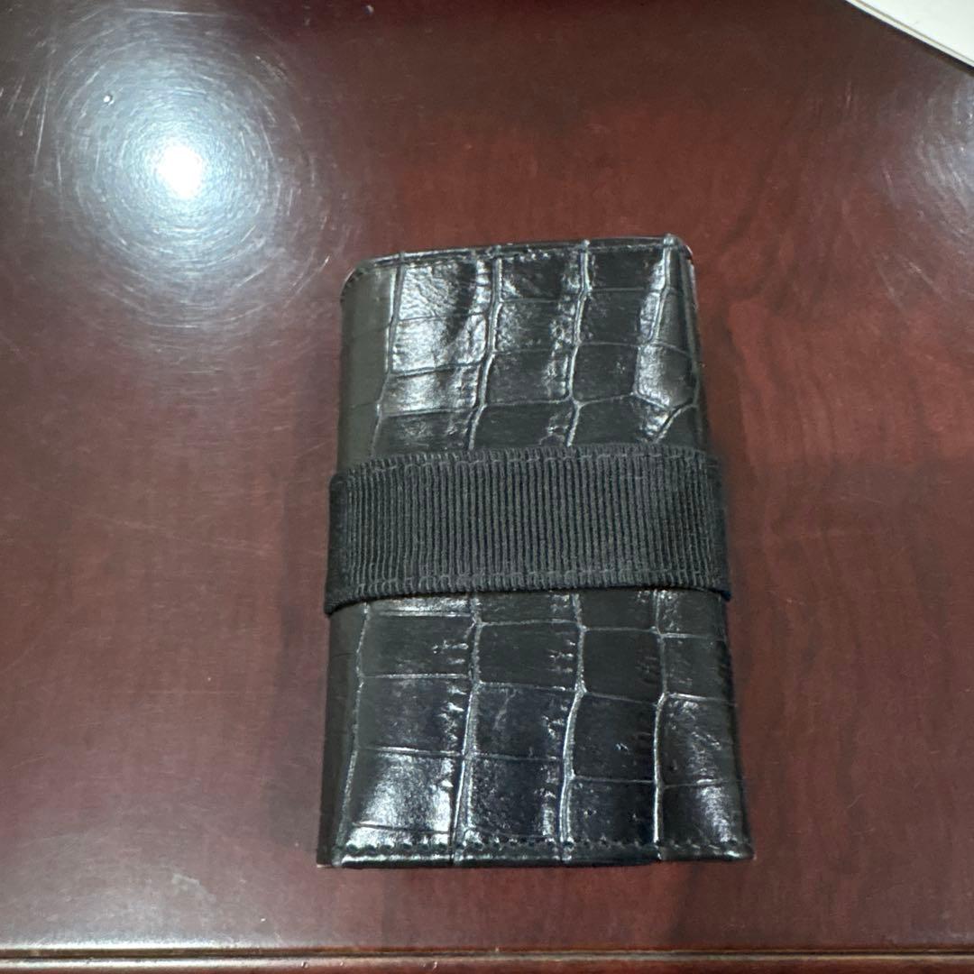 【未使用】Salvatore Ferragamo レザーキーケース　ブラック