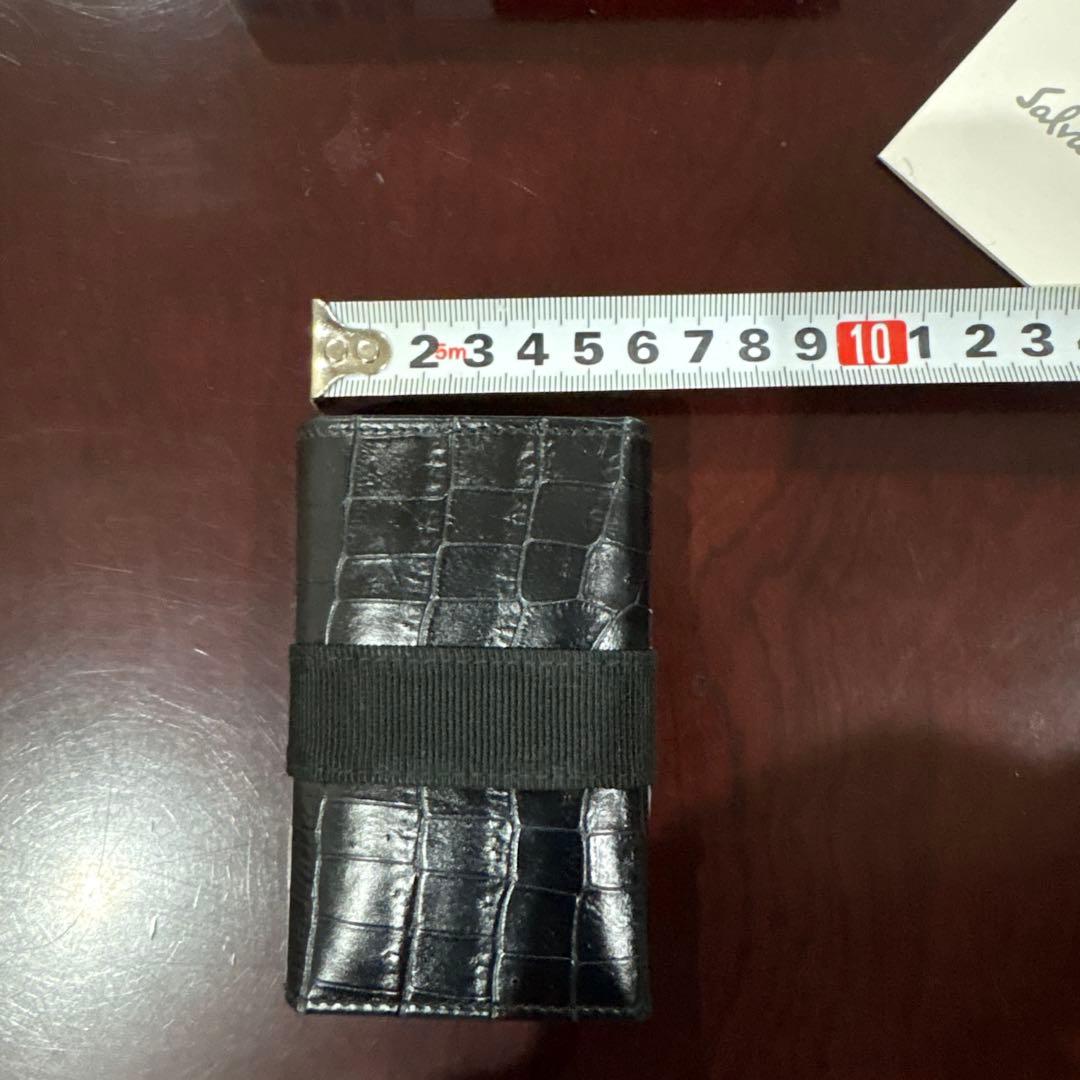 【未使用】Salvatore Ferragamo レザーキーケース　ブラック