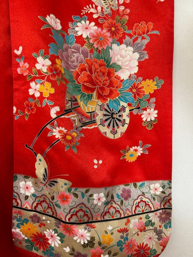 七五三用 7歳　赤い着物