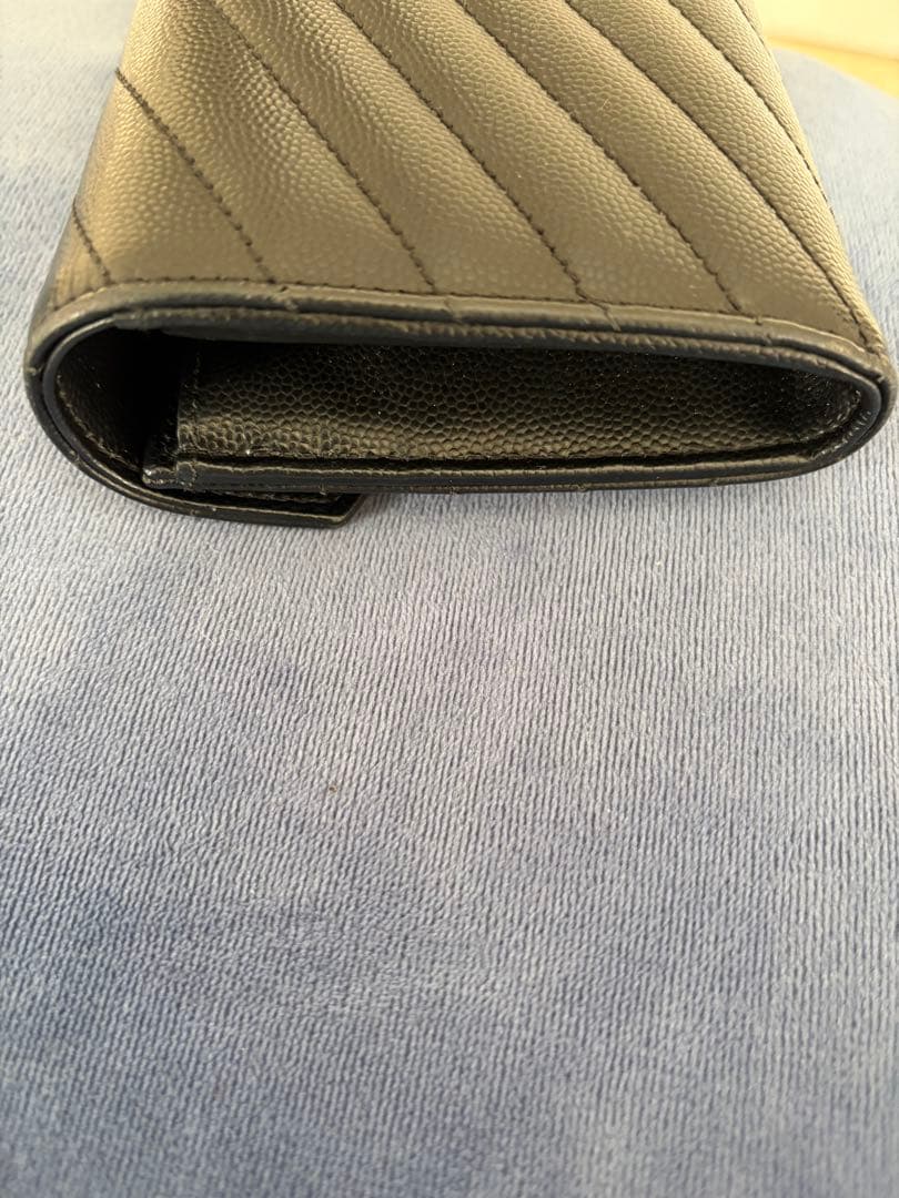 Saint Laurent ブラックレザー 長財布