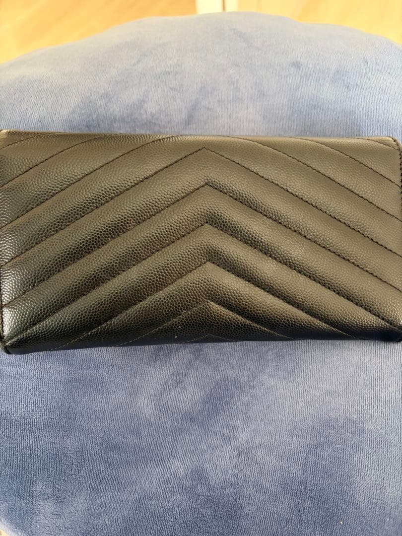 Saint Laurent ブラックレザー 長財布