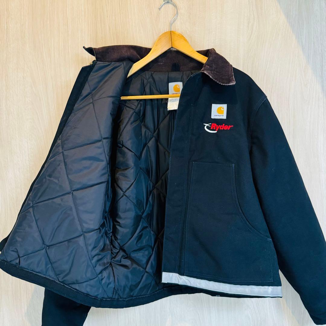 【USA製】Carhartt トラディショナルジャケット J02 企業ロゴ 44