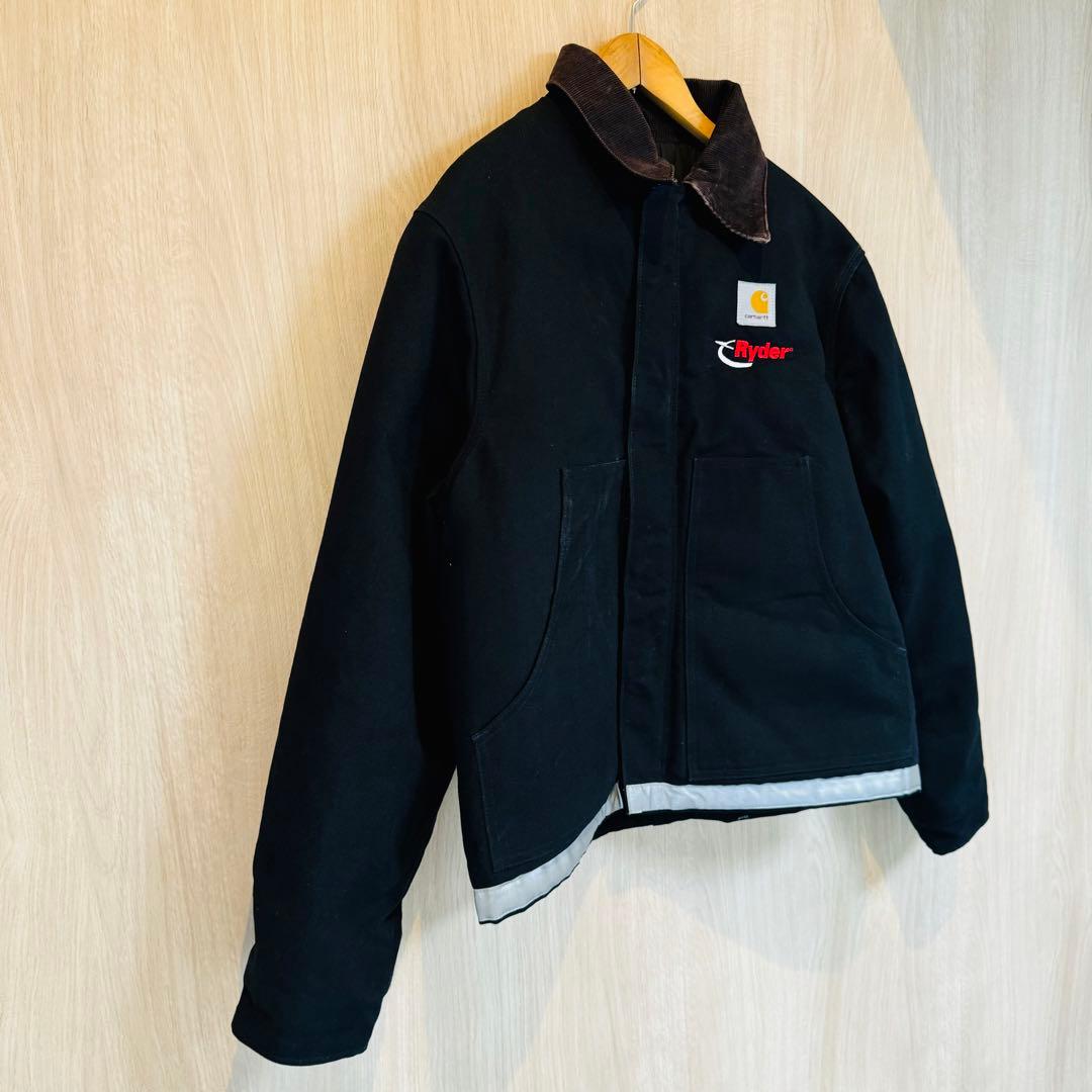 【USA製】Carhartt トラディショナルジャケット J02 企業ロゴ 44