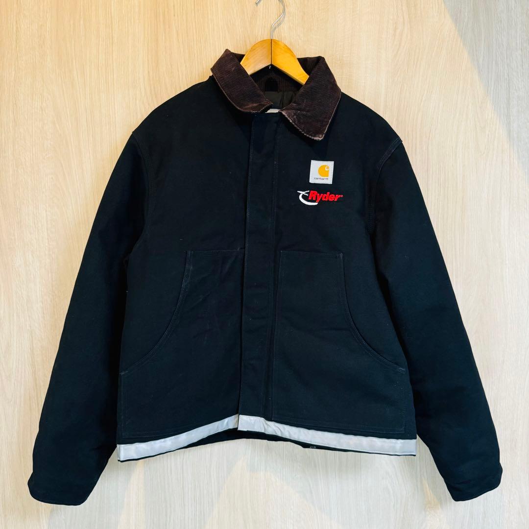 【USA製】Carhartt トラディショナルジャケット J02 企業ロゴ 44