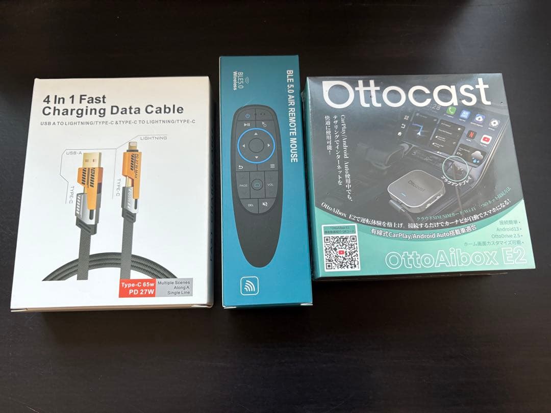 Ottocast OttoAibox E2 オットキャスト リモコン・ケーブル付