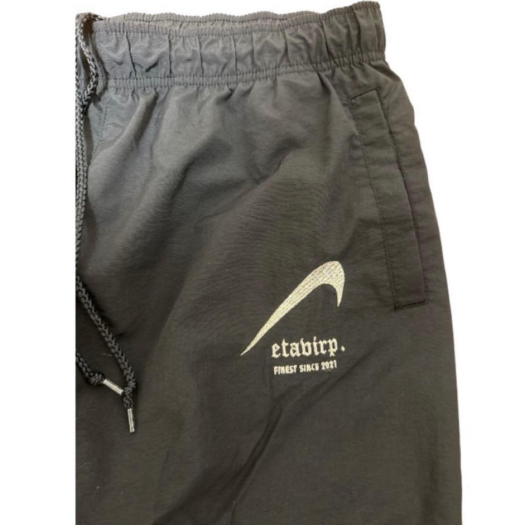 Etavirp エタヴァープ ナイロン トラックパンツ L ブラック