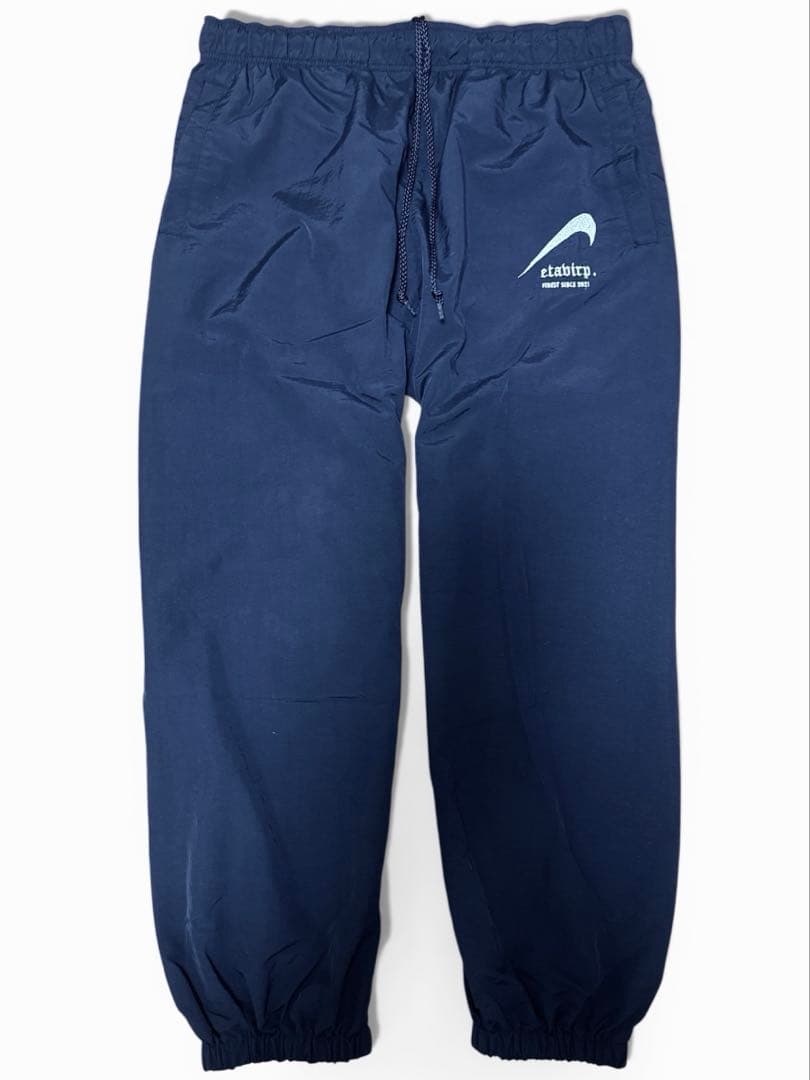 Etavirp エタヴァープ ナイロン トラックパンツ L ブラック