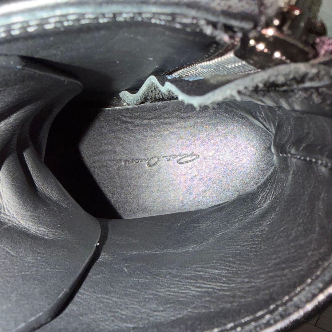 ぽ*こ様 Rickowens black low army bogun boot