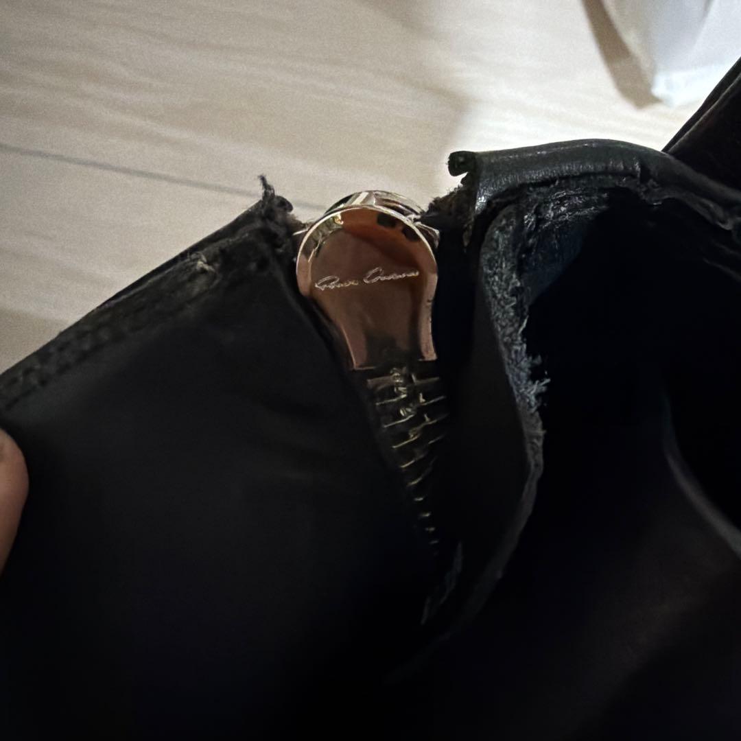 ぽ*こ様 Rickowens black low army bogun boot