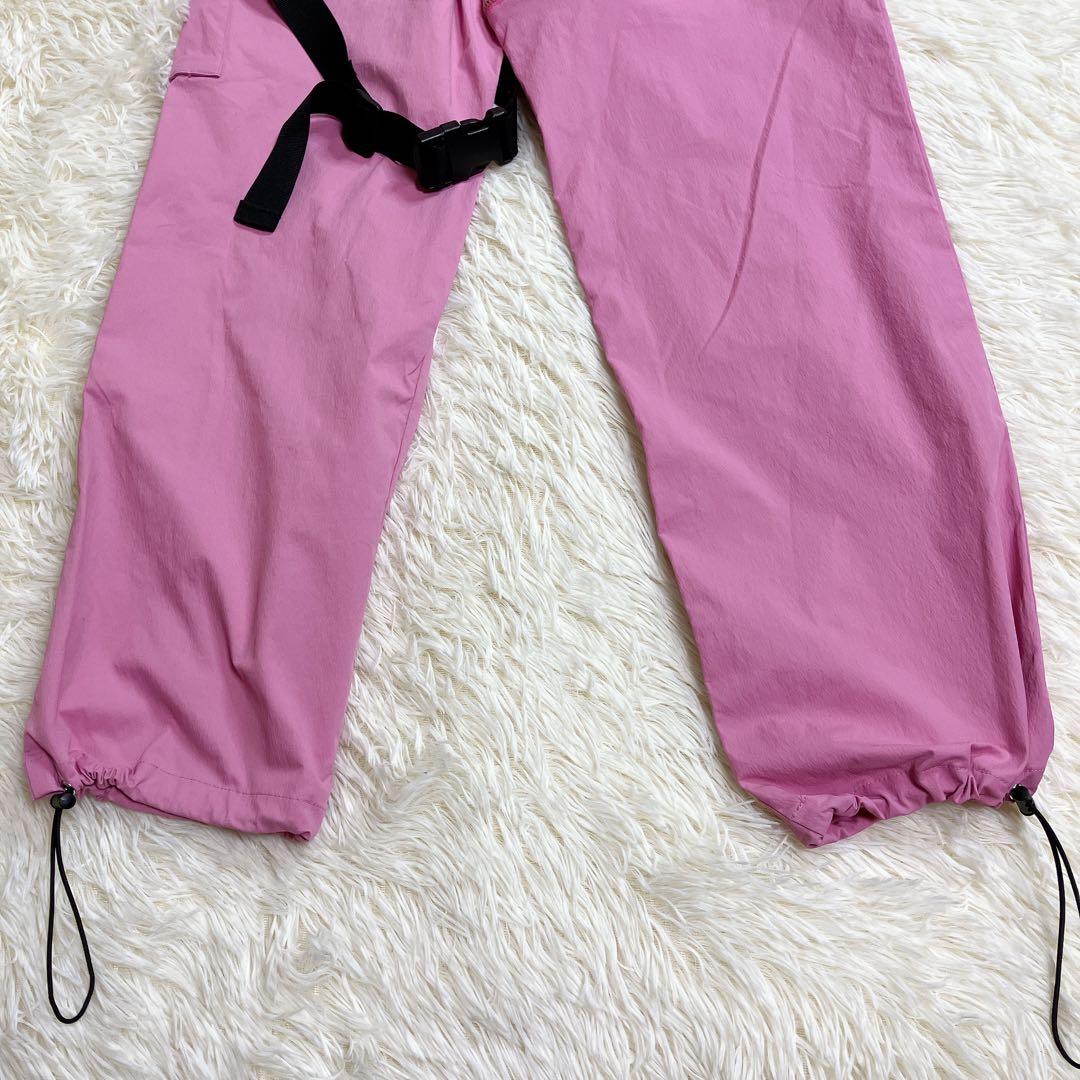 ✨美品✨　FR2 梅　カーゴパンツ　ジッパー　ベルト　ドローコード　ピンク