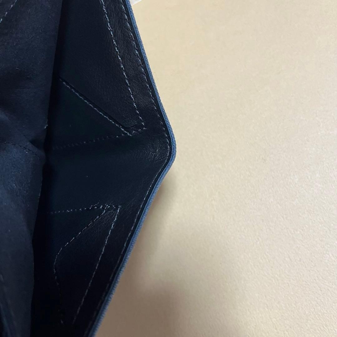 【新品未使用】日本製 SOLA Tenuis3 二つ折り財布/Blue