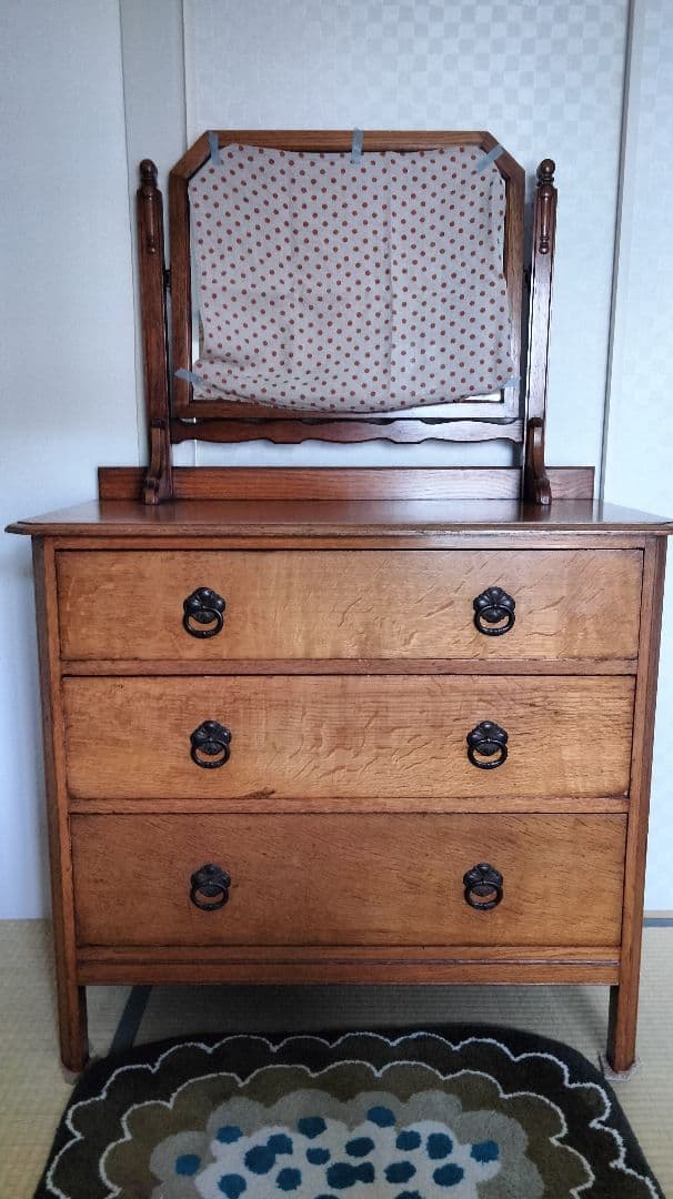 英国 ヴィンテージ ミラー付 チェスト イギリス