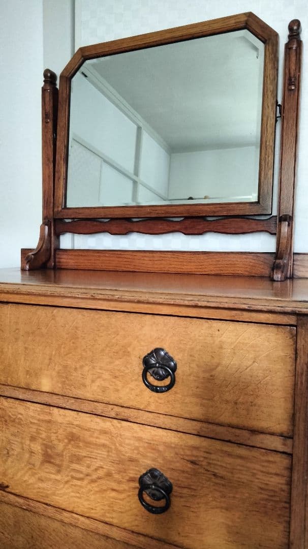 英国 ヴィンテージ ミラー付 チェスト イギリス