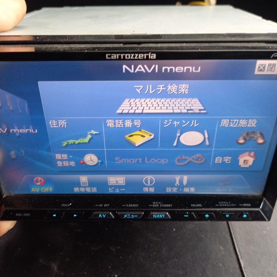 カロッツエリアサイバーナビ、フルセグ、Bluetooth　新品フィルムアンテナ付