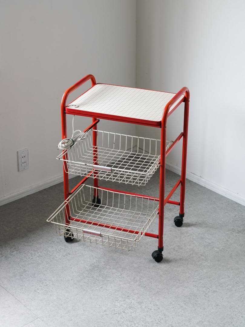 70-80's vintage ワゴンラック レトロポップ ポストモダン