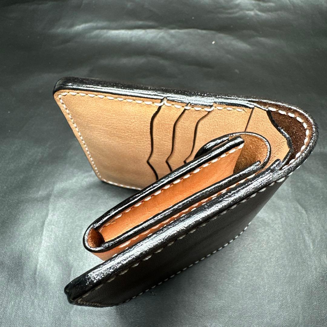 フル栃木レザー　バタフライウォレット　二つ折り　ケース　分離型