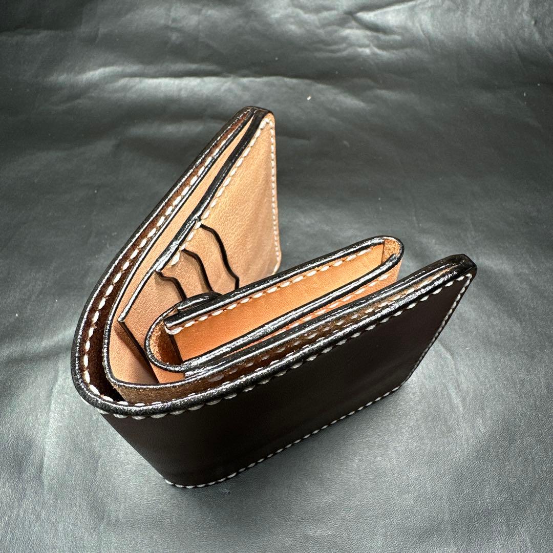 フル栃木レザー　バタフライウォレット　二つ折り　ケース　分離型