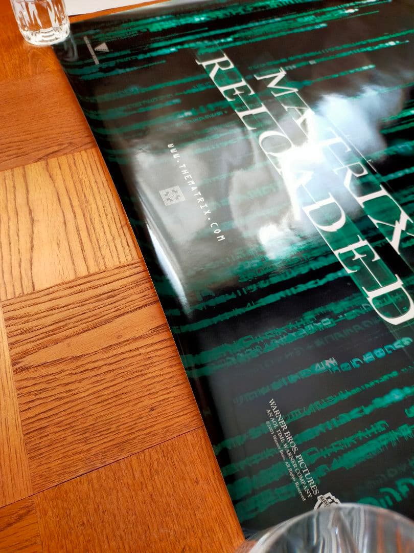 着払限定断捨離☆激レア☆キアヌ・リーヴス☆マトリックスリローデッド☆海外ポスター