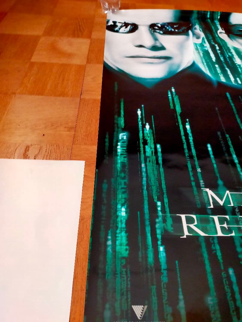 着払限定断捨離☆激レア☆キアヌ・リーヴス☆マトリックスリローデッド☆海外ポスター