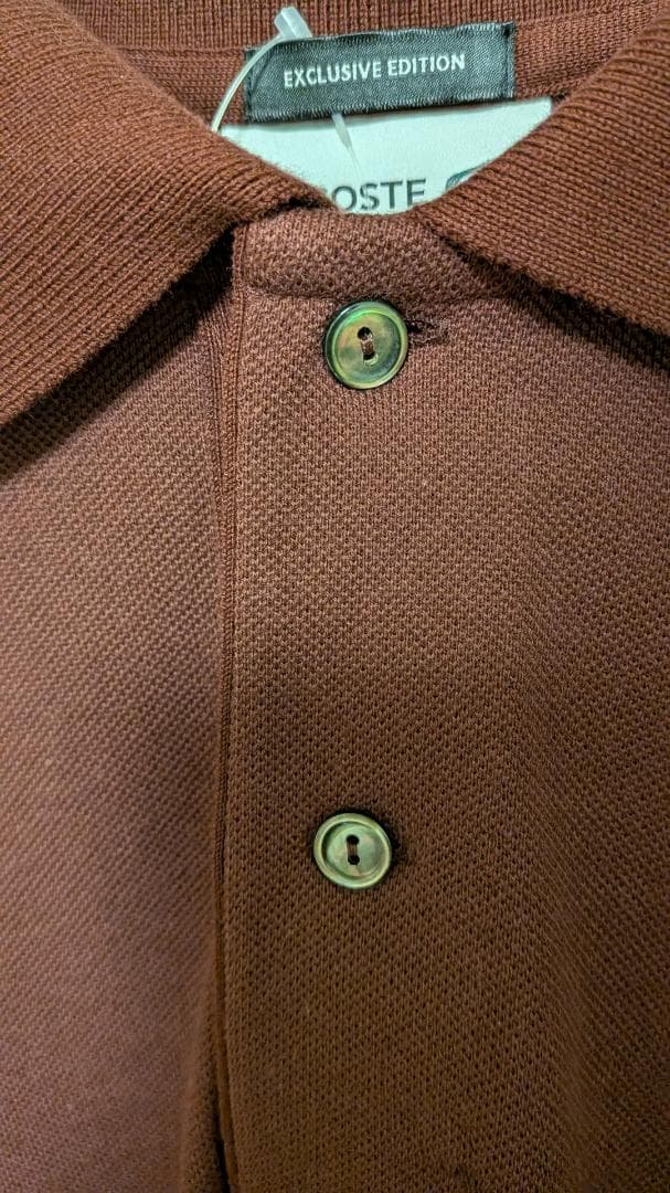 UNITED ARROWS別注 LACOSTE ロングスリーブ ピケ ポロシャツ