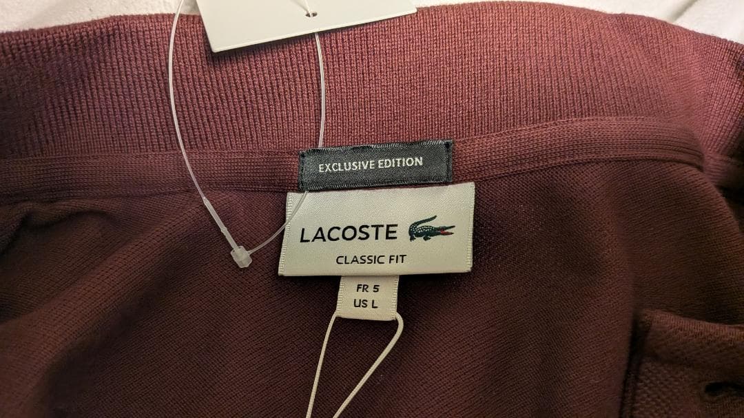 UNITED ARROWS別注 LACOSTE ロングスリーブ ピケ ポロシャツ