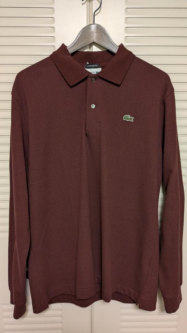 UNITED ARROWS別注 LACOSTE ロングスリーブ ピケ ポロシャツ