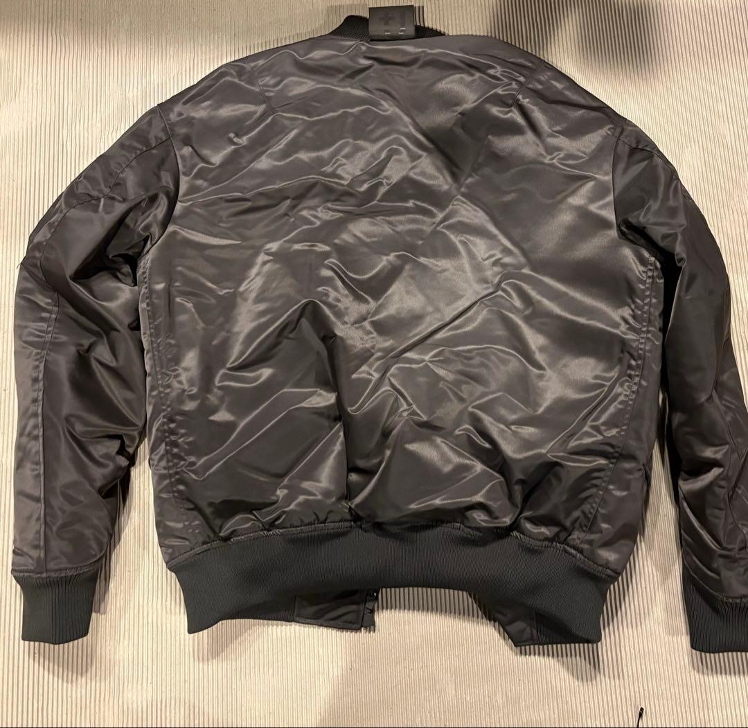 S ハイブリッドダウンオーバーサイズMA-1ブルゾン+jグレー