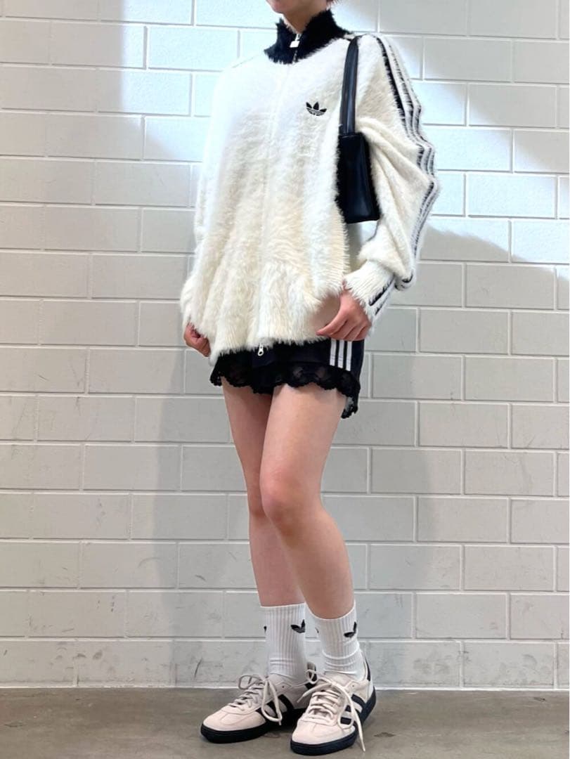 adidas アディダス フェイクモヘヤ トラックジャケット ホワイト S