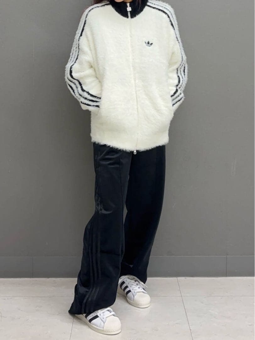 adidas アディダス フェイクモヘヤ トラックジャケット ホワイト S