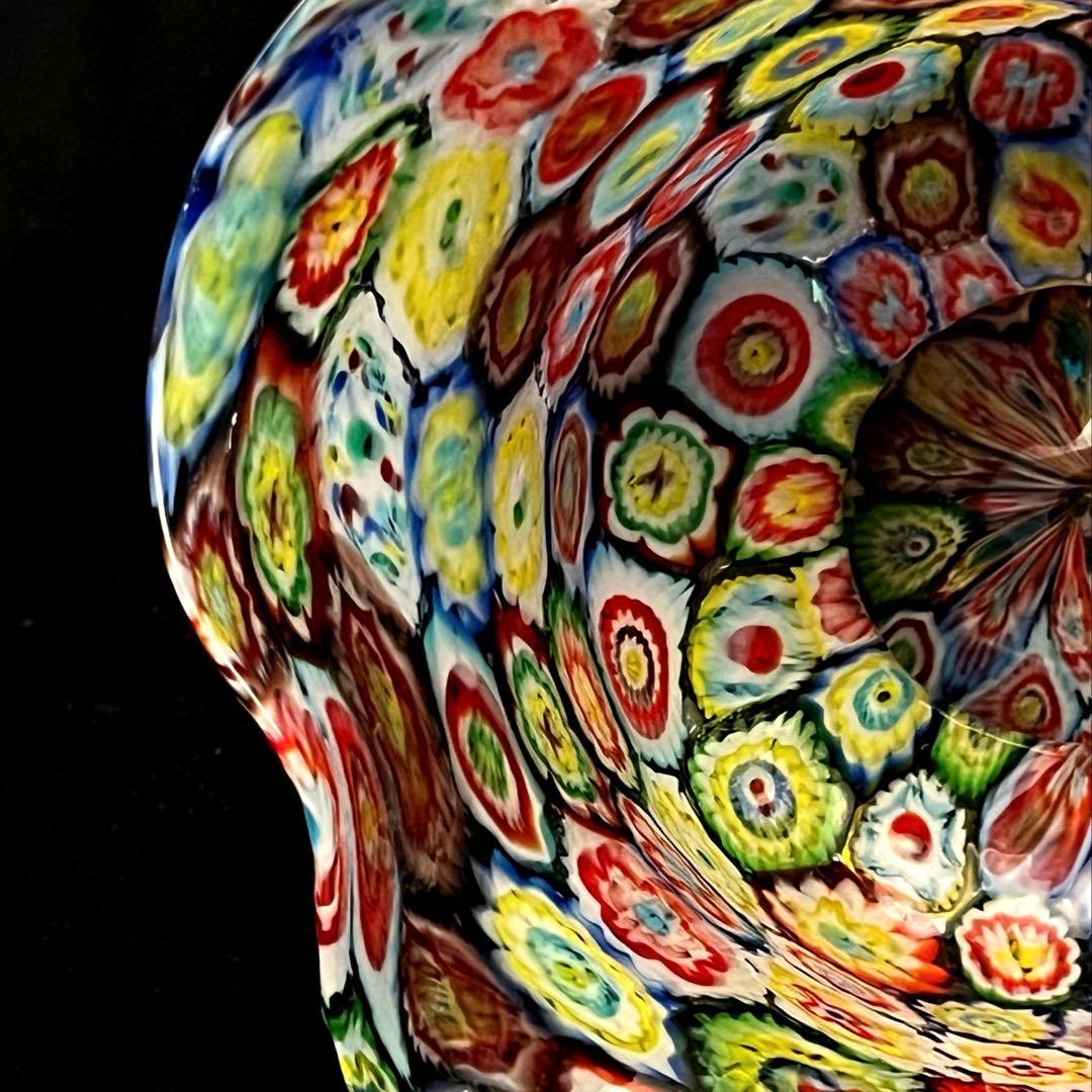 ムラーノガラス　ベネチアン　ミルフィオリ　花瓶　ボウル　置物　大きめ！