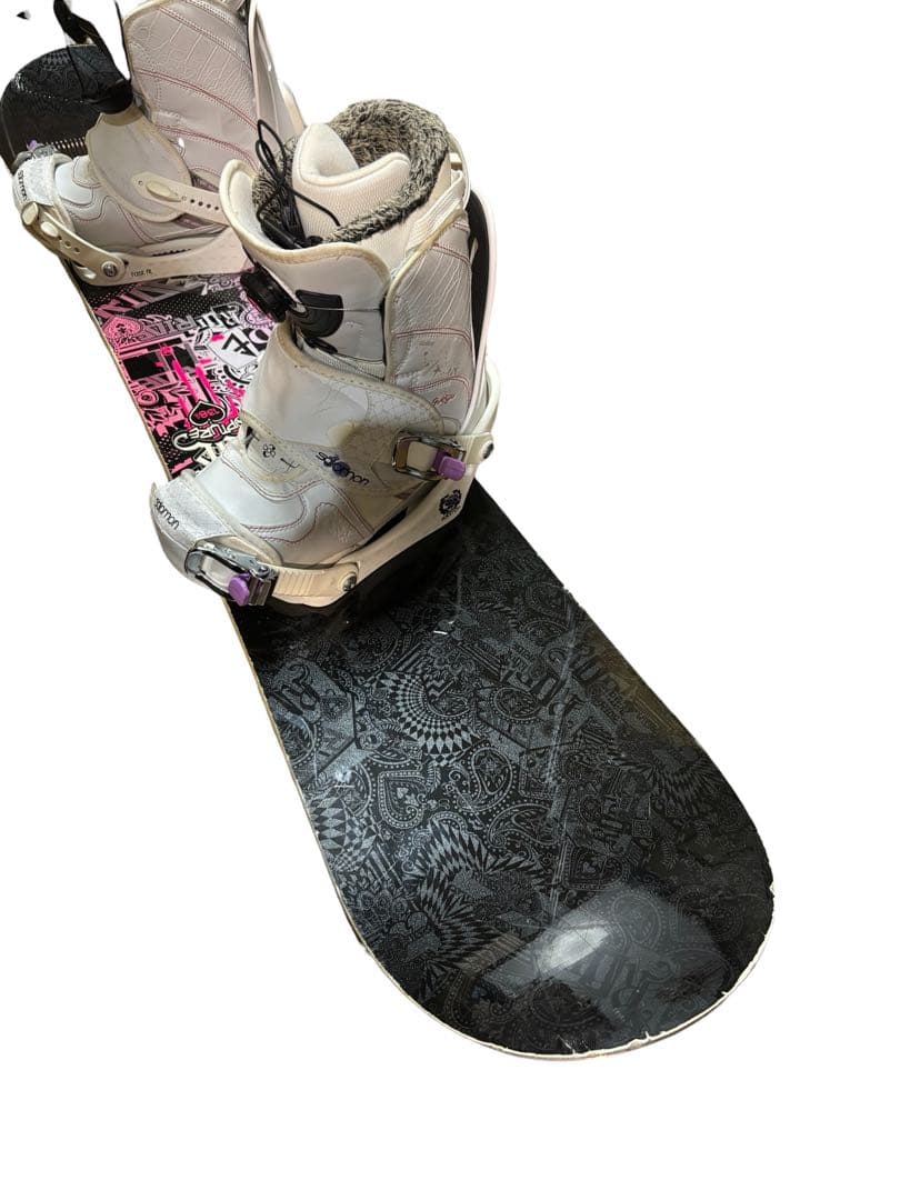 レディース バイン付 スノーボード 138cm 3点セット BOAブーツ24cm