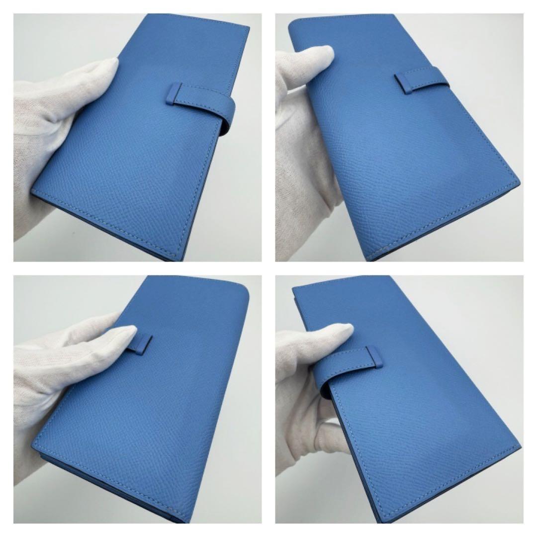 国内正規品　未使用　エルメス財布　ベアンスフレ　ブルー　超入手困難　HERMES