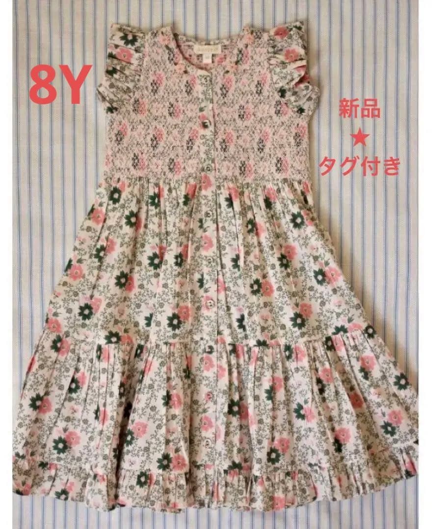 bonjour diary★2024ss新品★ワンピース★8Y