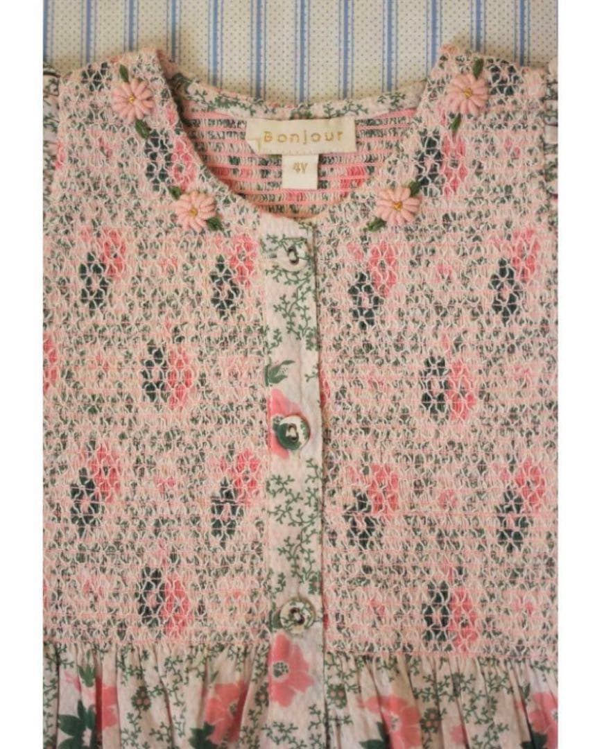 bonjour diary★2024ss新品★ワンピース★8Y