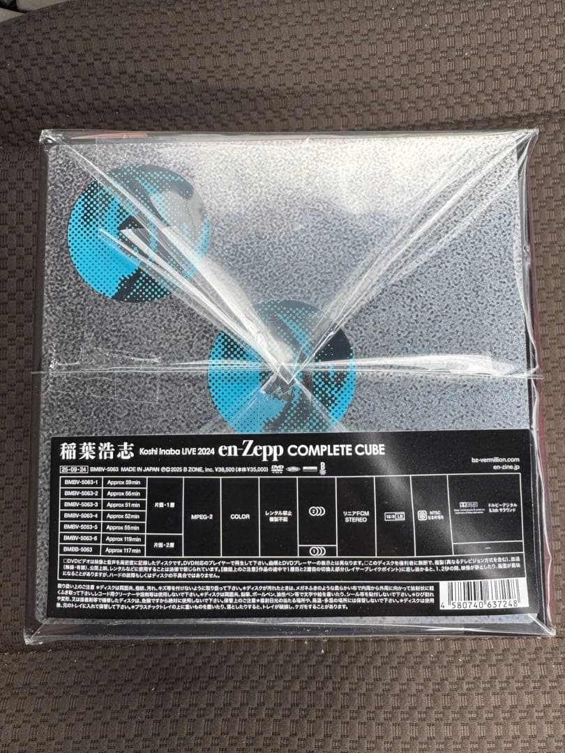 稲葉浩志　LIVE DVD Zepp~COMPLETE CUBE 新品