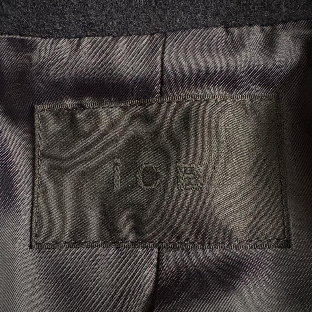 美品✨ ICB ウールチェスターロングコート 濃紺44 大きいサイズ ゆったり