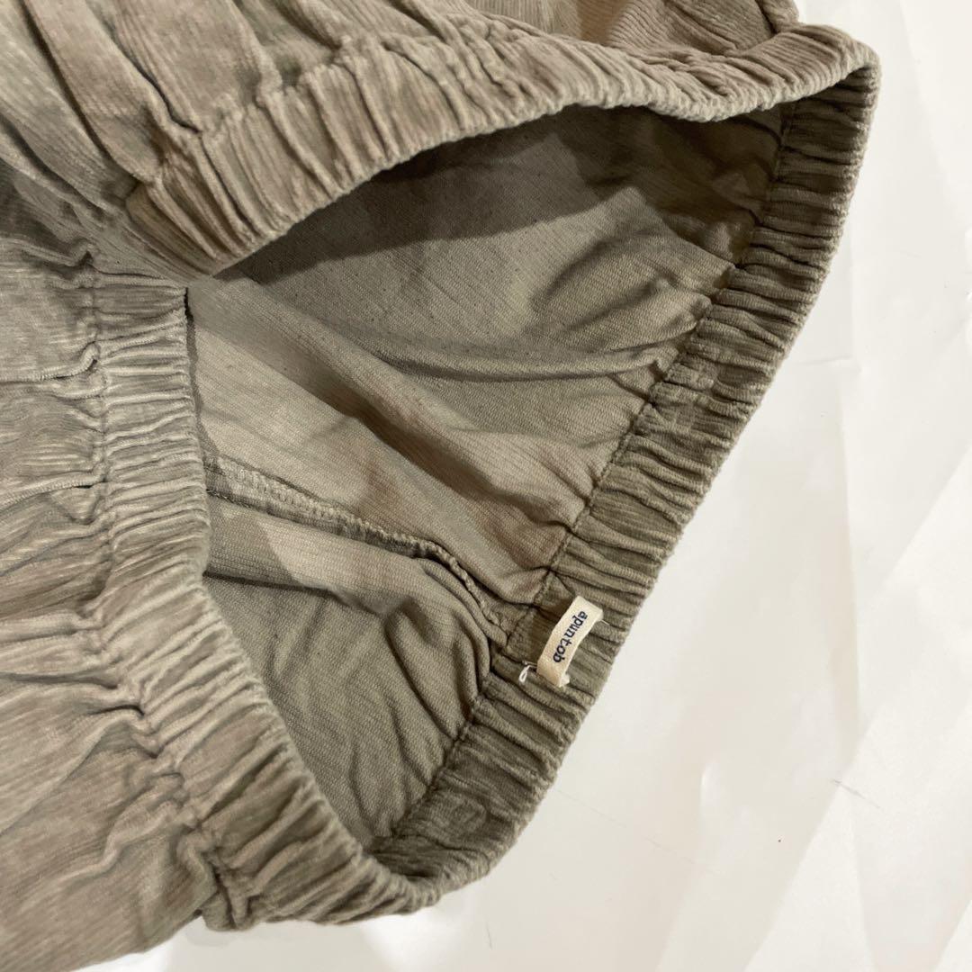 apuntob（アプントビー）| コーデュロイパンツ　グレー