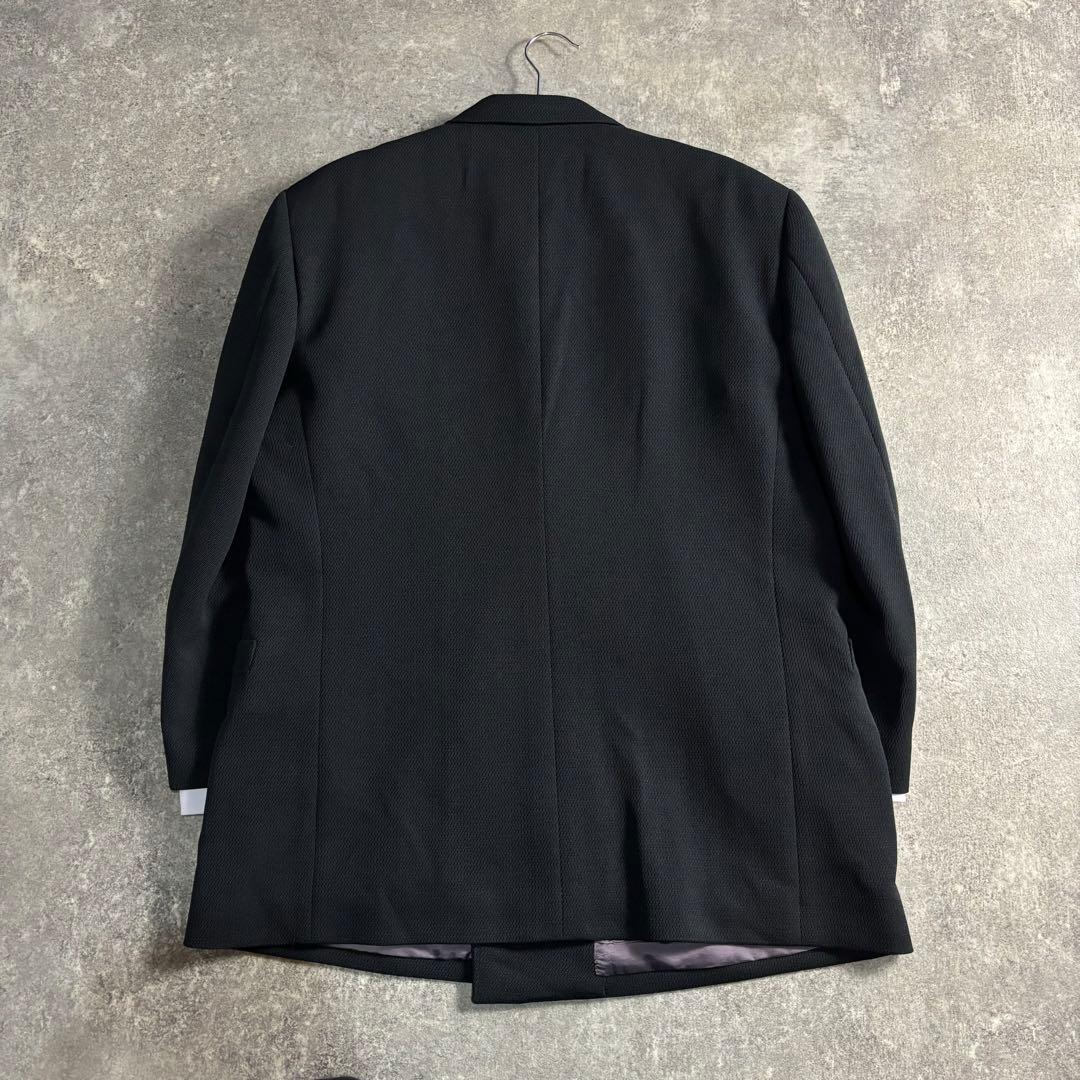 【vintage】セットアップ ダブルスーツ グレーネイビー 極上ウール