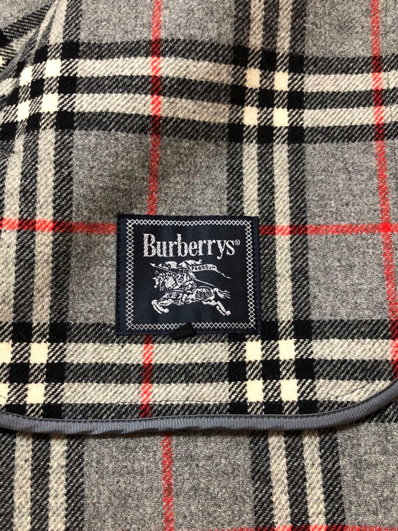 美品　バーバリー　ダブルフェイス　ロングコート　カシミヤ混　金ボタン