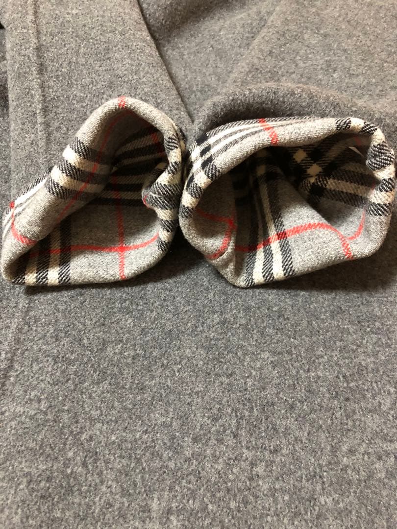 美品　バーバリー　ダブルフェイス　ロングコート　カシミヤ混　金ボタン