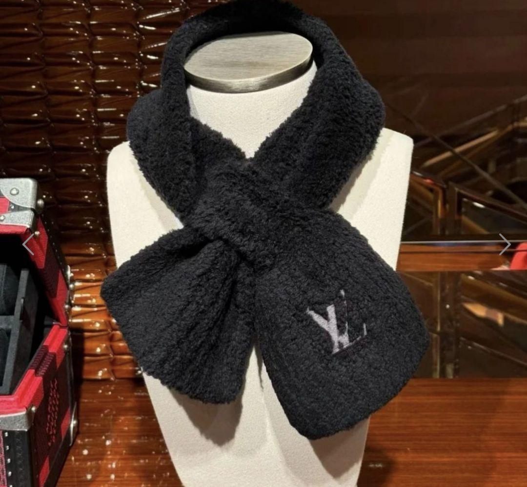 Louis Vuitton ミニコンフィ マフラー ブラック