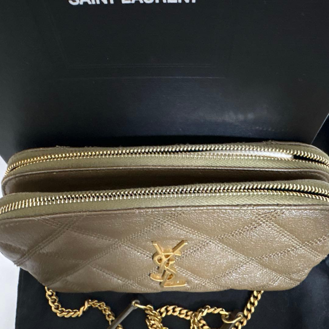 SAINT LAURENT サンローラン ダブルジップポーチ
