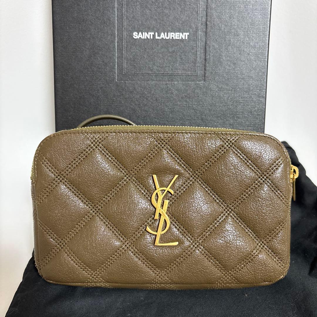 SAINT LAURENT サンローラン ダブルジップポーチ