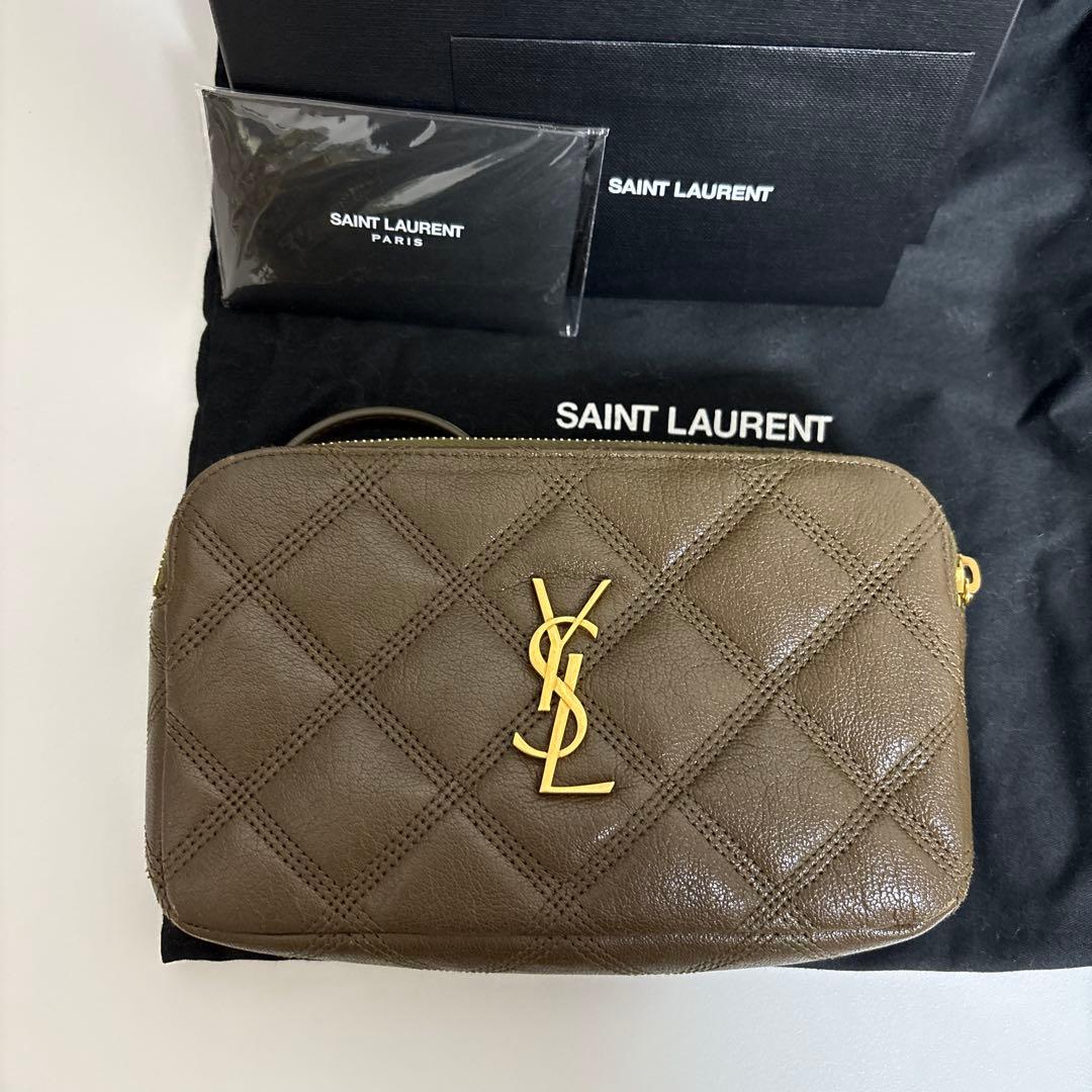 SAINT LAURENT サンローラン ダブルジップポーチ