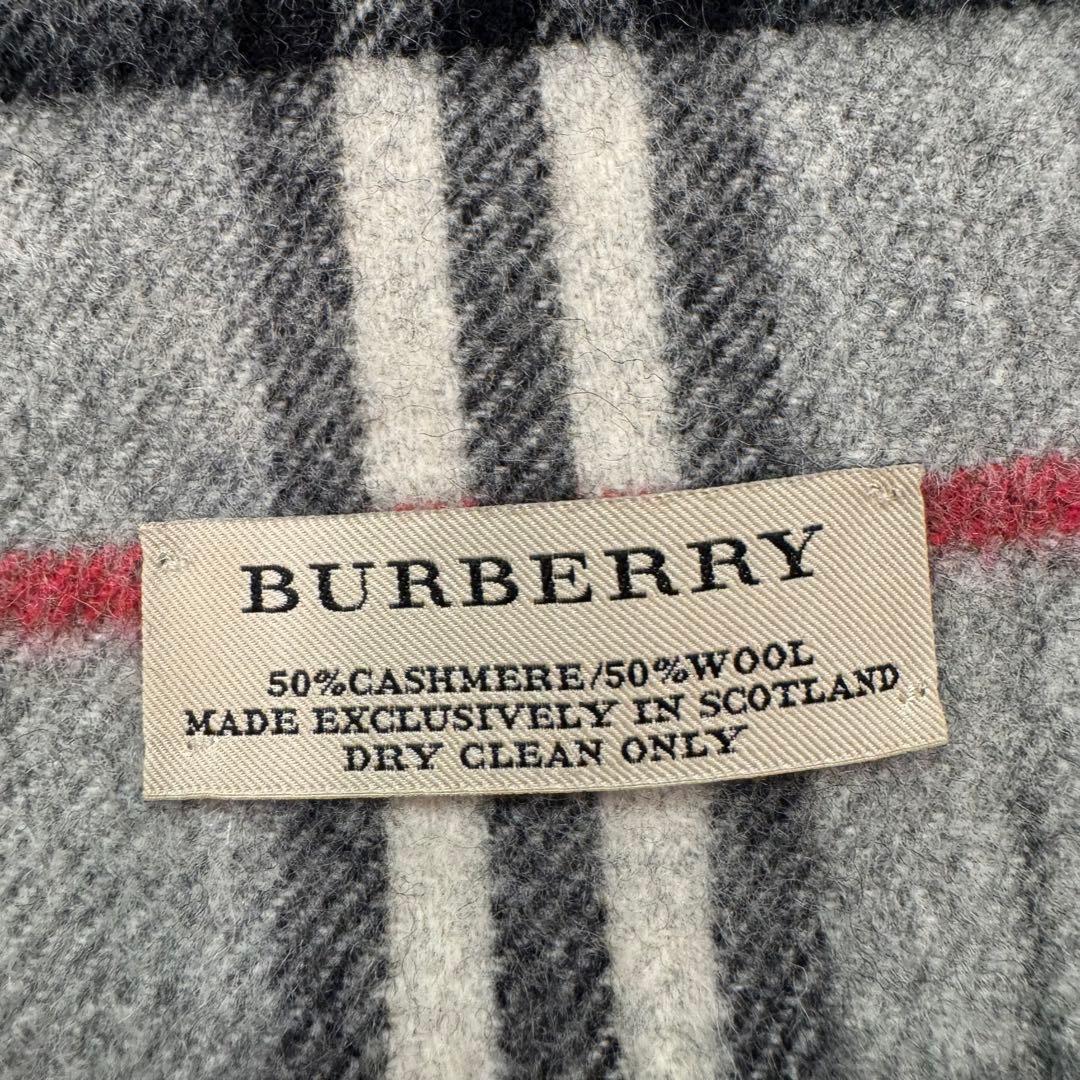 BURBERRY バーバリー ノバチェック マフラー カシミヤ ウール