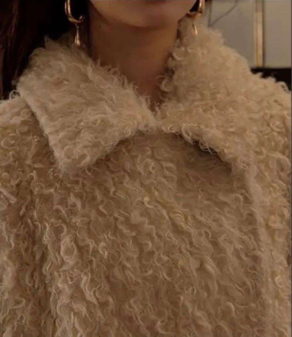 mideal プードルミドルコート アイボリー